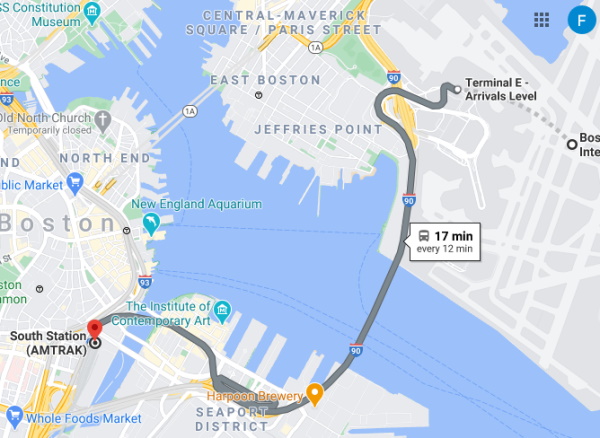 Boston Google Map
