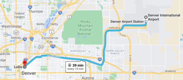 Denver Google Map