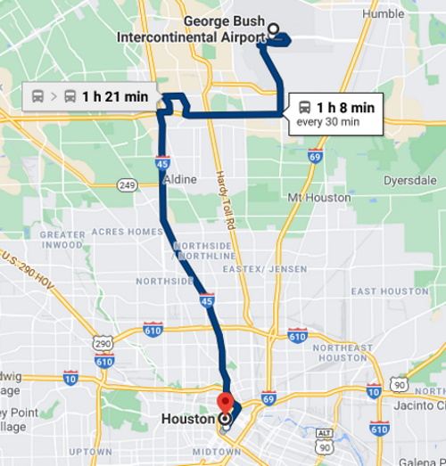 Houston Google Map