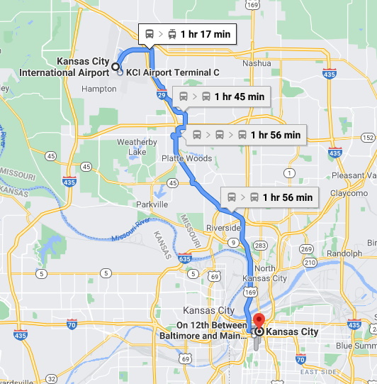 Kansas City Google Map
