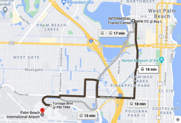 Palm Beach Google Map