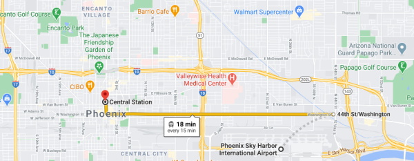 Phoenix Google Map