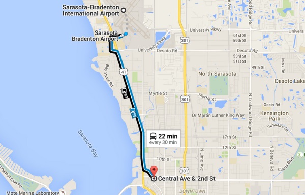 Sarasota Google Map