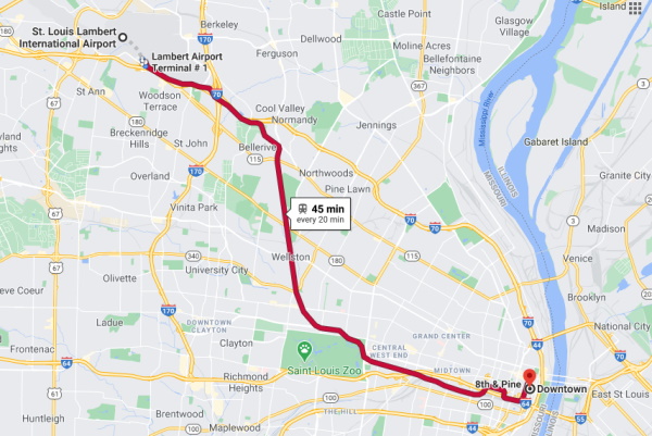 St. Louis Google Map