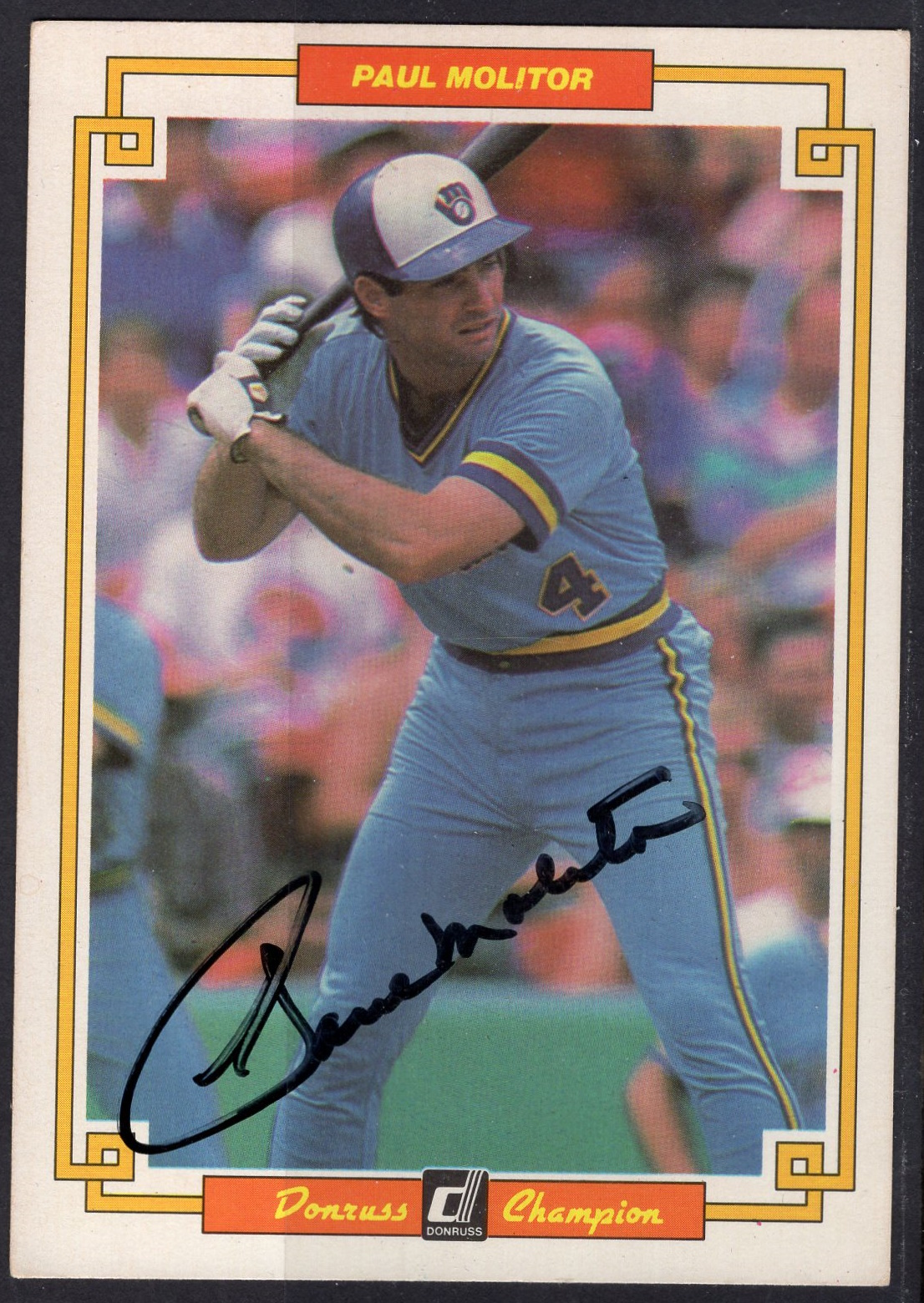 Paul Molitor baseball card