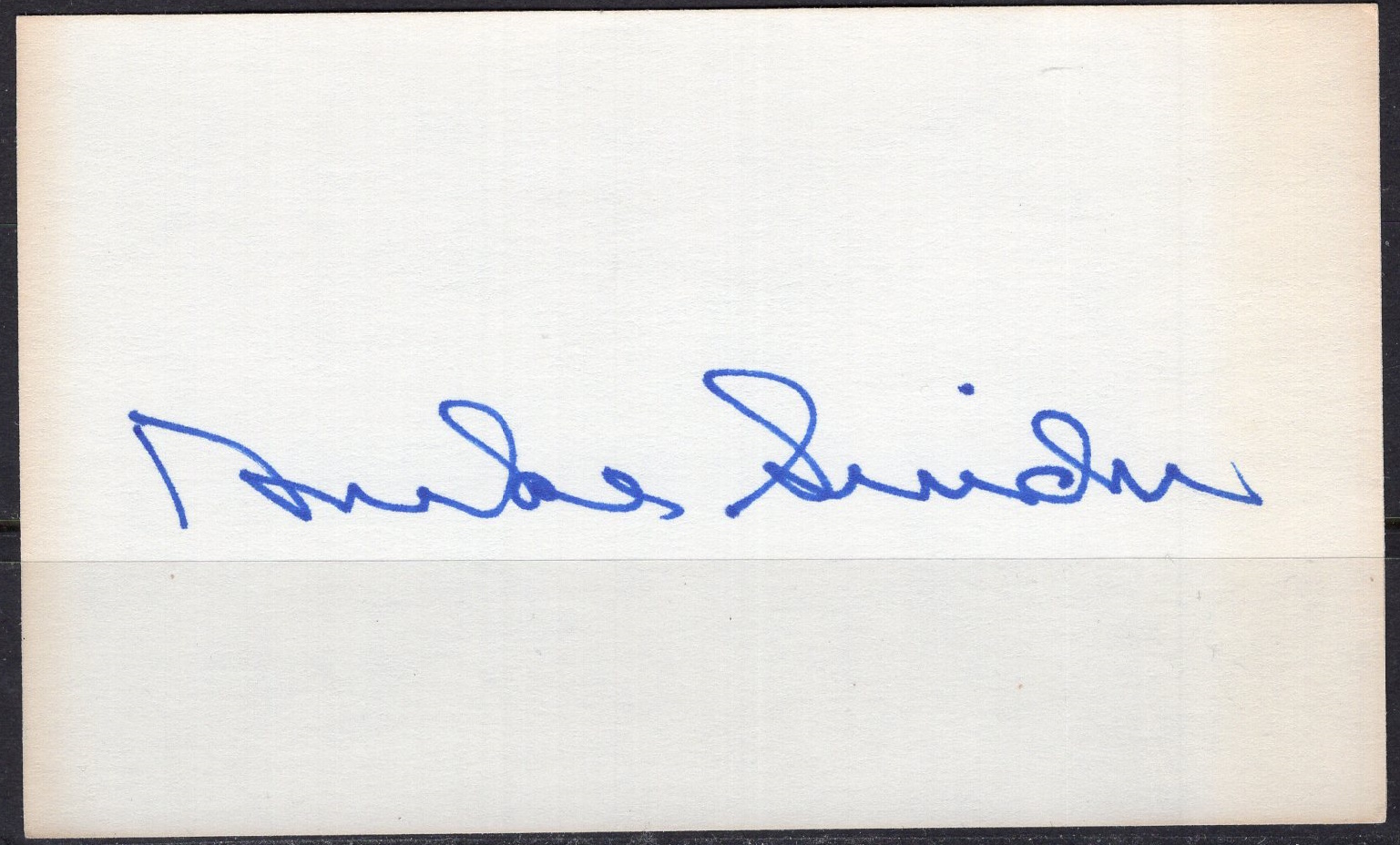 Duke Snider autograph