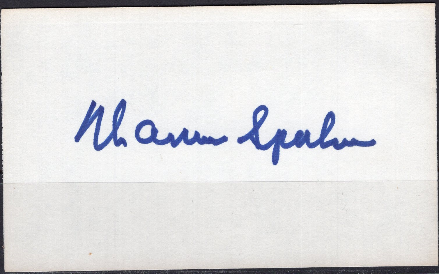 Warren Spahn autograph