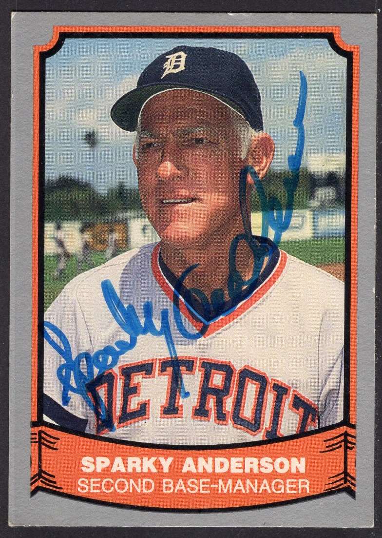 Sparky Anderson baseball card