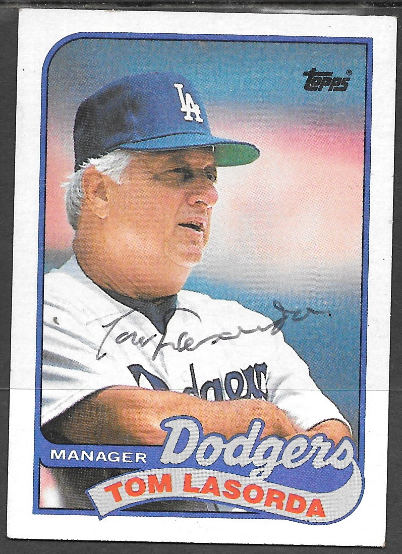 Tom Lasorda baseball card